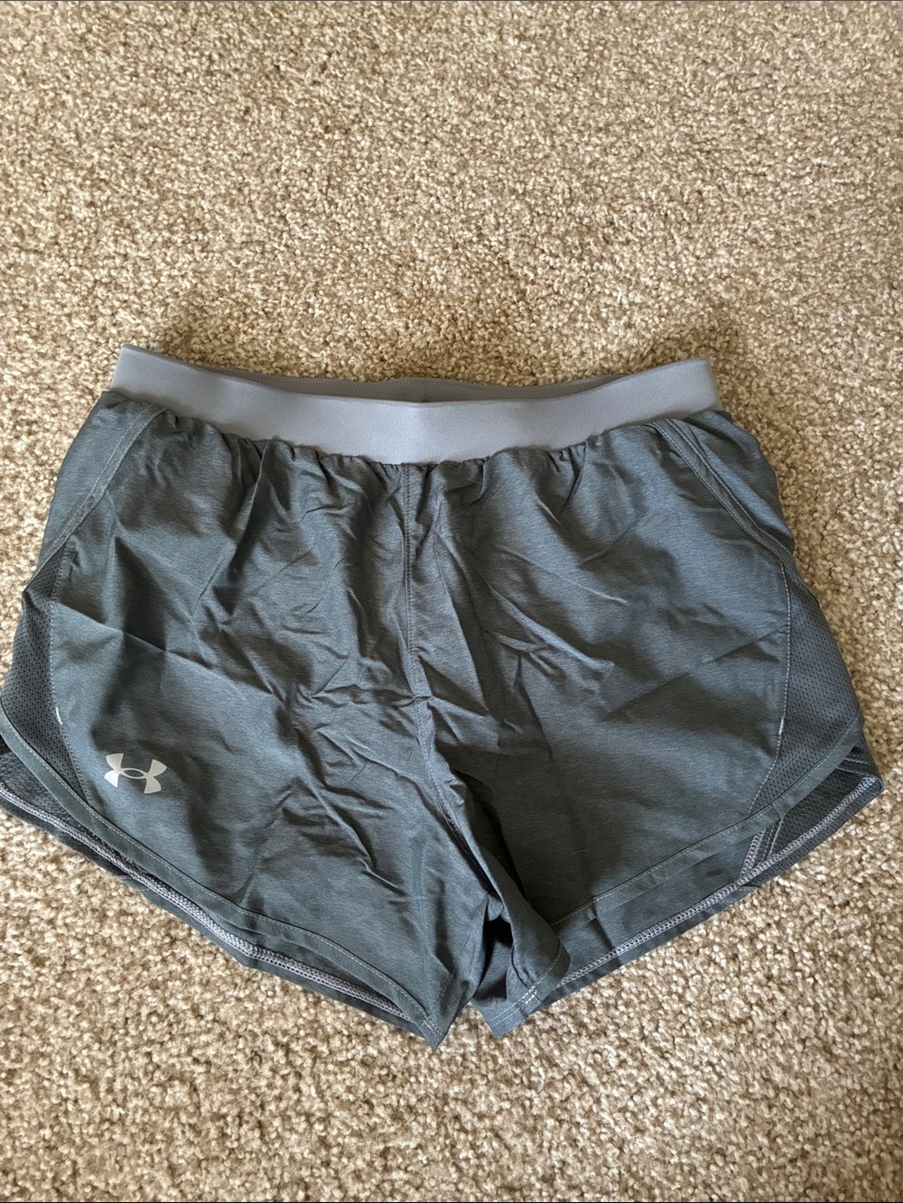 Under Armour Women's Athletic Shorts in Charcoal Gray